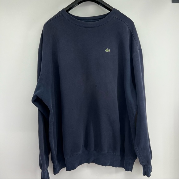 Lacoste Sz XXL Navy Pullover Sweatshirt - Picture 2 of 11